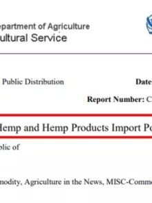 美国农业部发布最新公告，详细解读中国对于汉麻及汉麻产品的进口政策